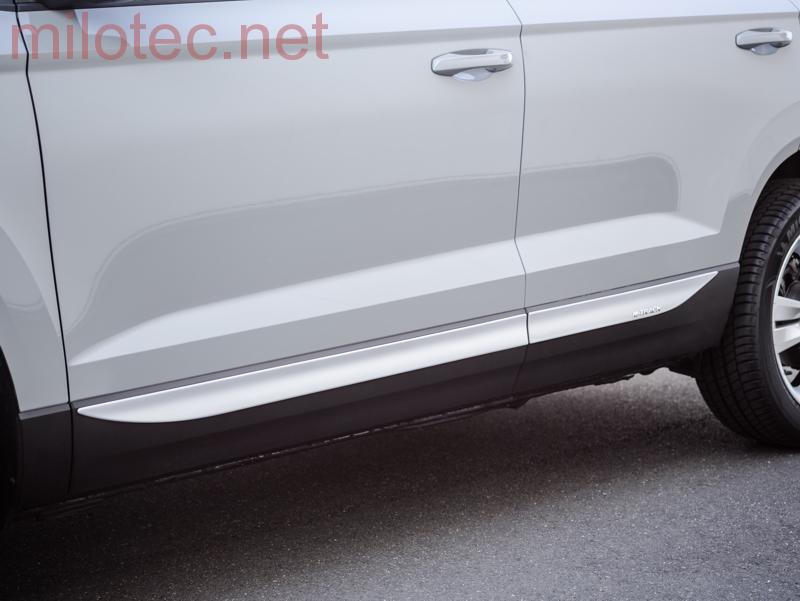 kat.č. 2 872 15 - Lišty bočních dveří M-TRACK - stříbrné matné, Karoq od r.v. 2017