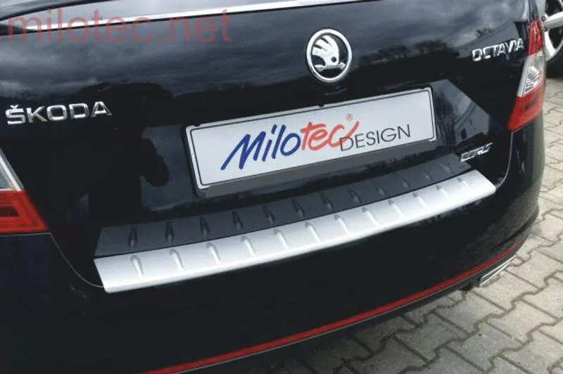 kat.č. 3 655 15 - Práh pátých dveří s výstupky, stříbrný matný, Škoda Octavia III. Lim.RS, od r.v. 2013/2017