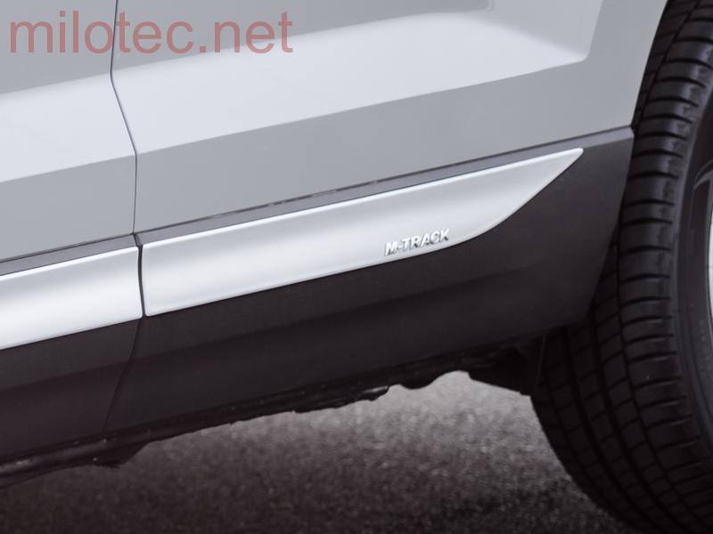 kat.č. 2 872 15 - Lišty bočních dveří M-TRACK - stříbrné matné, Karoq od r.v. 2017