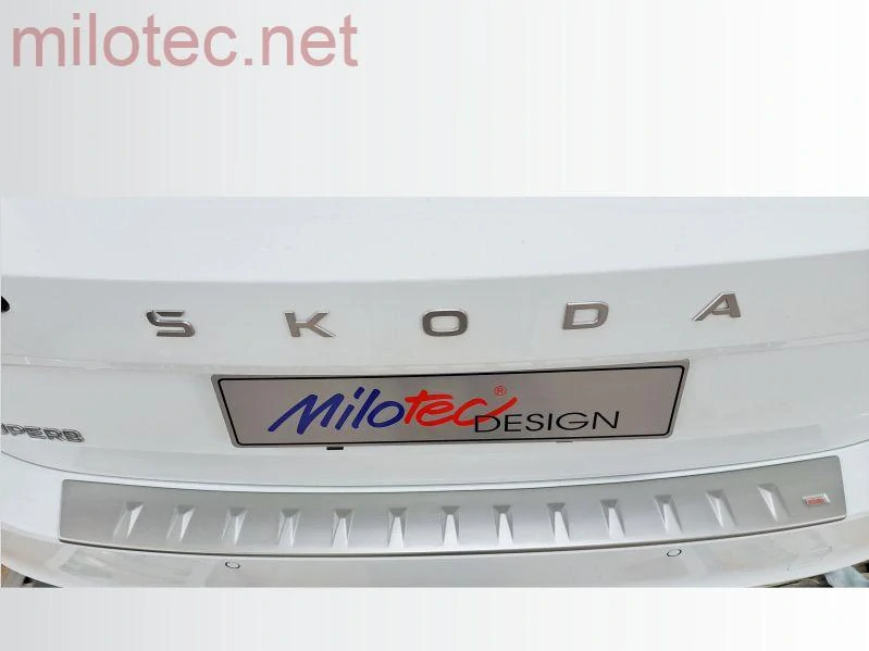 kat.č. 4 657 23 - Práh pátých dveří s výstupky, Alu Brush - matný, Škoda Octavia IV. Combi / Combi RS, od r.v. 2019