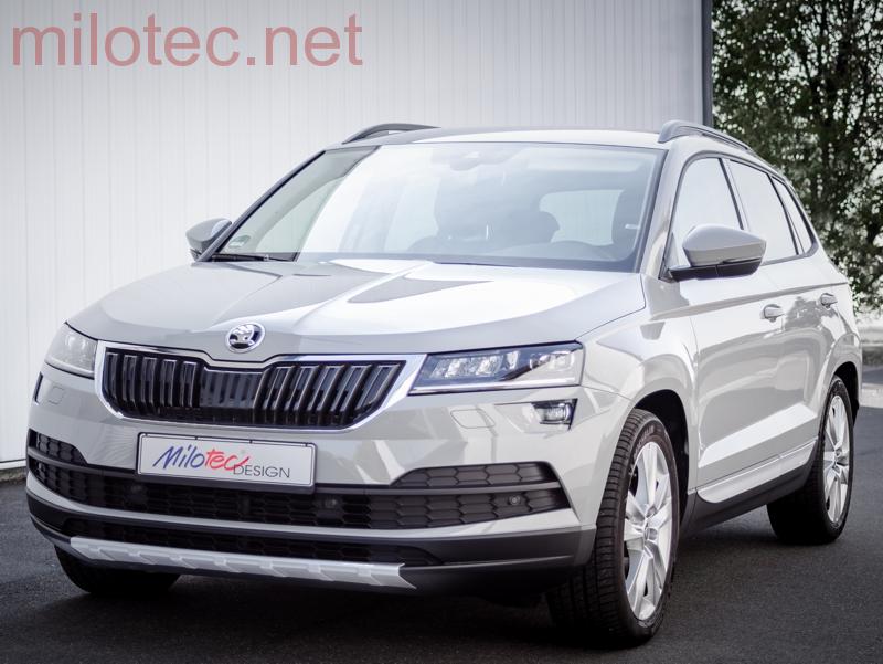 kat.č. 2 872 15 - Lišty bočních dveří M-TRACK - stříbrné matné, Karoq od r.v. 2017