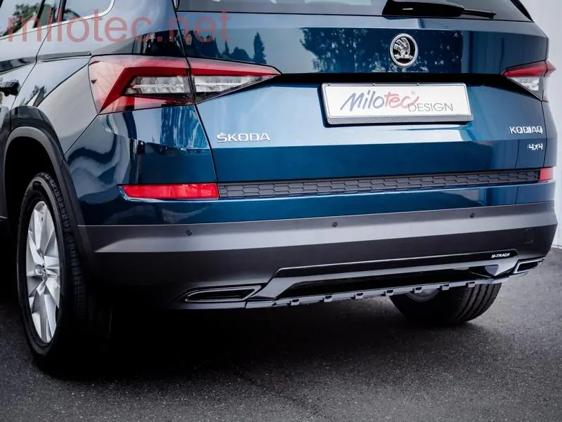 kat.č. 962 04 - Difuzor zadního nárazníku - černý lesklý "klavírlak", Kodiaq / Kodiaq Facelift