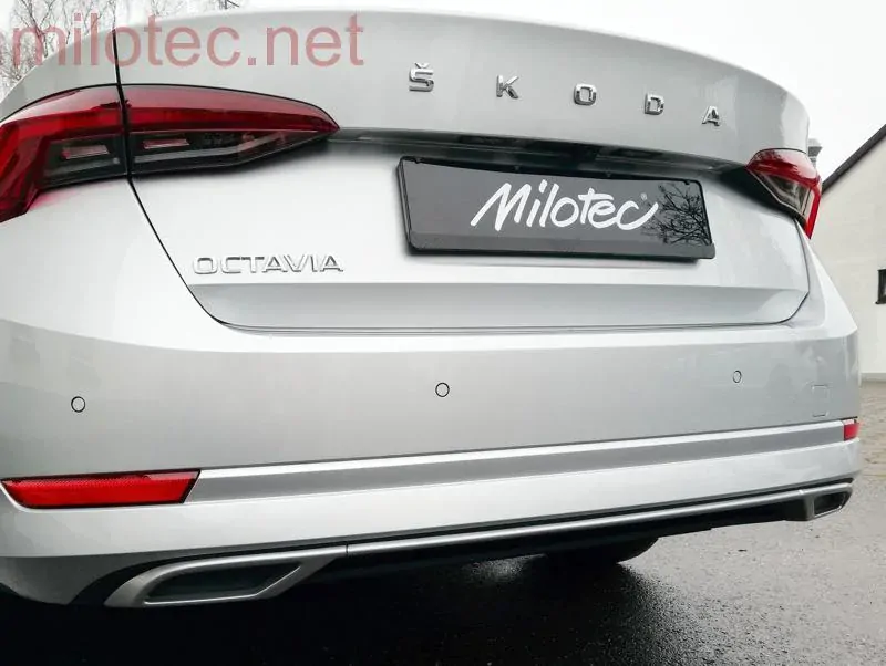 kat.č. 4 688 22 - Dummy – koncovky výfuku se středovou lištou, Alu Brush, Octavia IV., Limousine / Combi / Hybrid, od r.v. 2020