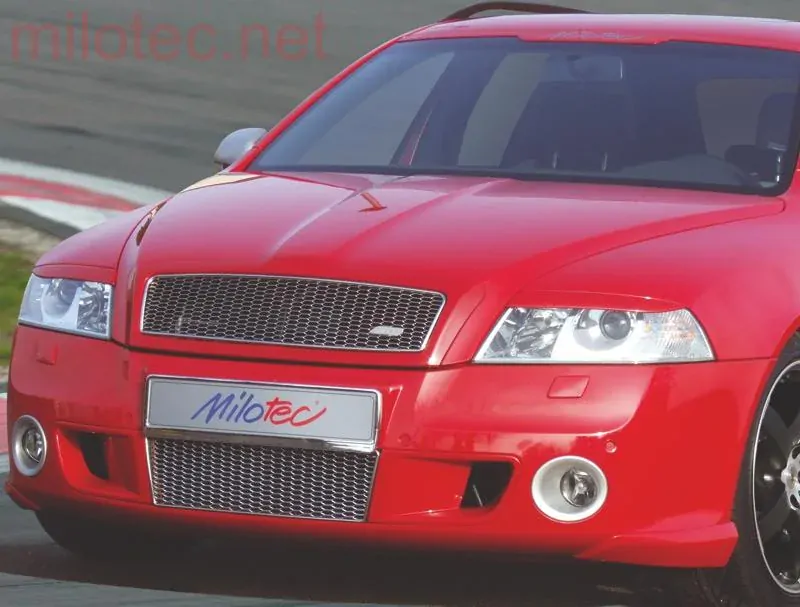 kat.č. 618 15 - Rámečky mlhových světel - stříbrné matné, Octavia II. RS/Scout, 2005-2009