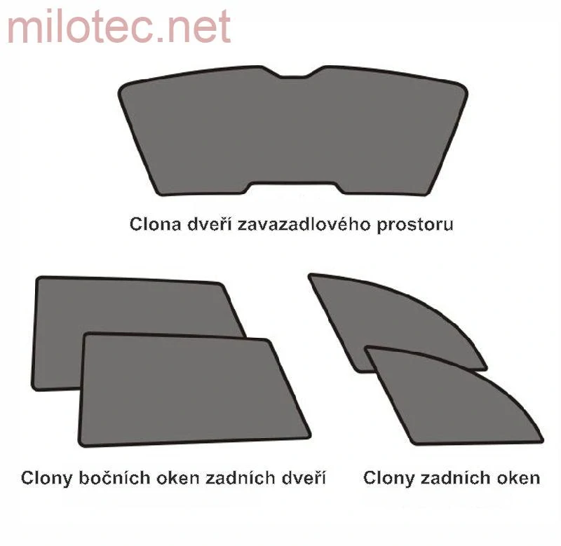kat.č. CLI-10303 ABC - Sluneční clony - sada, Superb IV. Combi, od r.v. 2024